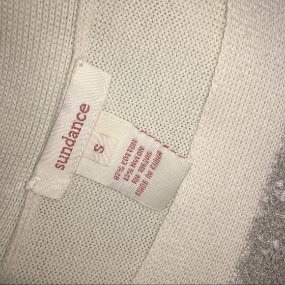 Sundance Beige Boucle Front Sweater Size S - Picture 3 of 4